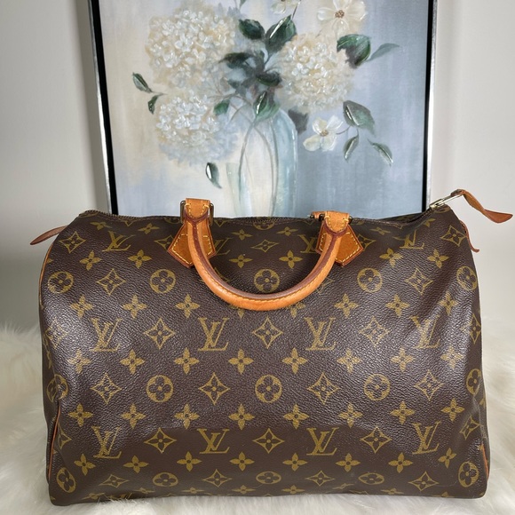 Authentic Louis Vuitton LV Hand Bag  Speedy 35 Browns Monogram 2603357 - Picture 4 of 16